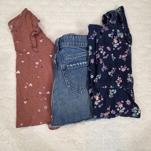 Girls 5T Bundle | Gap Kids Distressed Denim Skirt & Jumping Beans Tops